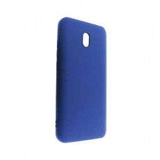 Чехол силиконовый Soft Touch с микрофиброй для Xiaomi Redmi 8А синий, BoraSCO