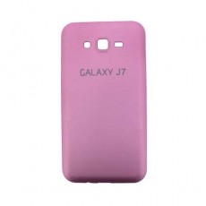 Чехол крышка Samsung Galaxy J7 SM-J700H, пластиковый, розовый (Pink)
