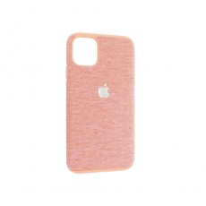Чехол Apple iPhone 11 силиконовый, коралловый ткань