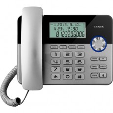 Телефон проводной Texet TX-259 черный-серебристый