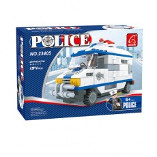 Игровой конструктор, Ausini, 23405, Патруль, Большой полицейский фургон, 194 детали, Цветная коробка
