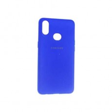 Чехол для Samsung A10s Silicone Case синий