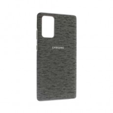 Чехол Samsung Galaxy Note 20 силиконовый, серый ткань