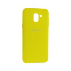 Чехол Samsung Galaxy J6 (2018), Silicone cover, жёлтый