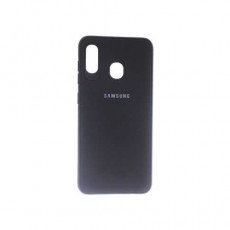 Чехол для Samsung A30 Silicone Case чёрный