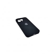Чехол для IPhone 13Pro, силиконовый черный, с защитой камеры