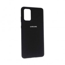 Чехол Samsung Galaxy S20+ силиконовый, черный ткань