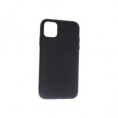 Чехол силиконовый BoraSCO Soft Touch с микрофиброй для iPhone 11 (черный)