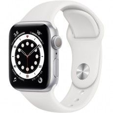 Apple Watch Series 6 40mm Silver Aluminium Case with Sport Band белый Витринный образец
