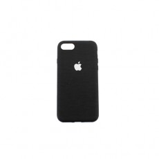 Чехол Apple iPhone SE 2020 силиконовый, черный ткань
