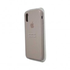 Чехол Apple iPhone X/Xs Silicone Case, силиконовый, светло розовый (пудра, ньюдовый)