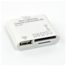 Переходник для подключения карт памяти и внешней камеры 2в1 для Apple iPhone/iPod/iPad