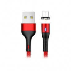 Магнитный кабель USAMS SJ335USB02 Micro -USB для зарядки и передачи данных 1м красный