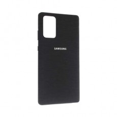 Чехол Samsung Galaxy Note 20 силиконовый, черный ткань