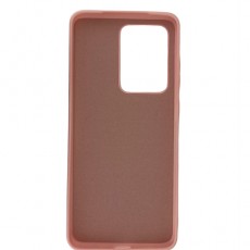 Чехол для Samsung S20 Ultra силиконовый нежно розовый
