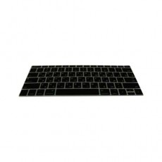 Силиконовая накладка Macbook Pro 13' (2017), англо-русская клавиатура, чёрный