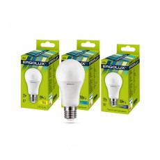Эл. лампа светодиодная Ergolux LED-A60-17W-E27-3K, Тёплый