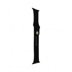 Спортивный ремешок COTEetci Apple Watch 42mm, силиконовый, чёрный