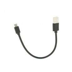 Кабель USB Micro USB, 20см, чёрный