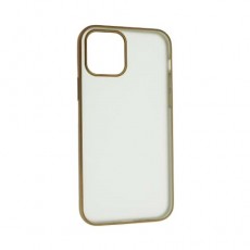 Чехол Apple iPhone 12 силиконовый прозрачный, золото