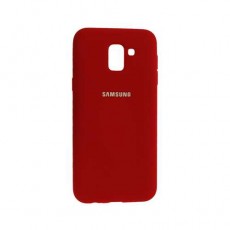 Чехол Samsung Galaxy J6 (2018) J600F/J810F, Silicone cover, красный