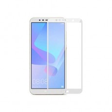 Защитное стекло 3D Huawei Y6/Y6 Prime (2018), белый