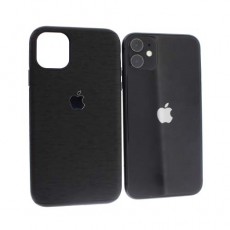 Чехол Apple iPhone 11 силиконовый, черный ткань