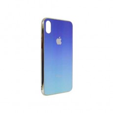 Чехол Apple iPhone Xs Max, силиконовый, хамелеон голубой