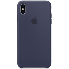 Чехол Apple iPhone XS Max Silicone Case (полный) синий