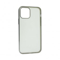 Чехол Apple iPhone 12 силиконовый прозрачный, серый