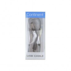 Кабель Continent DCC-1000BK USB Type C - micro USB B 2.0 (100см), чёрный