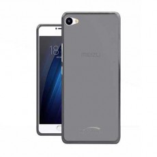 Чехол (Kisswill) Meizu U10(5.0"), TPU, силиконовый, чёрно-прозрачный