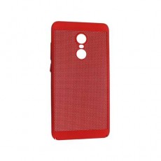 Чехол Xiaomi Redmi Note 4 пластиковый в сетку красный