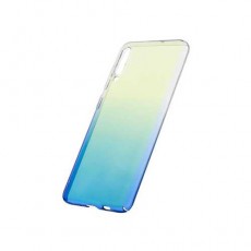 Чехол Samsung A50, силиконовый, хамелеон голубой