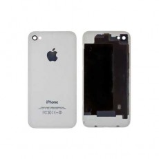 Задняя крышка iPhone 4G с окошком камеры, белый  (Дубликат - среднее качество)