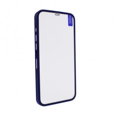 Case 360+ для iphone 12 ProMax синий (ультратонкий чехол + стекло)