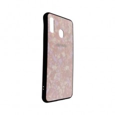 Чехол Samsung Galaxy A20 (2019) силикон, мрамор розовый