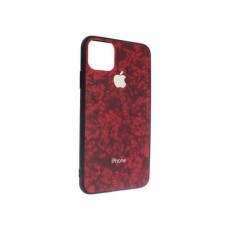 Чехол Apple iPhone 11 Pro Max силикон, мрамор красный