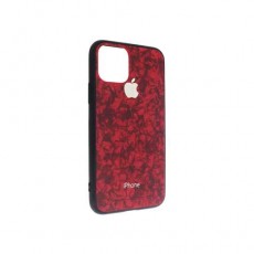 Чехол Apple iPhone 11 Pro силикон, красный мрамор 