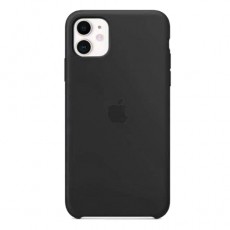 Чехол Apple iPhone mini 12 силиконовый, черный
